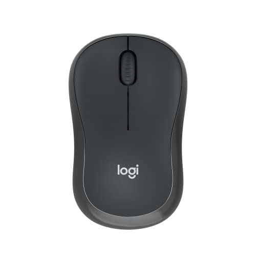 Logitech M185 Wireless Mouse, 2.4GHz with USB Mini Receiver, 12-Month Battery Life, 1000 DPI Optical Tracking, Ambidextrous PC/Mac/Laptop - Swift Grey