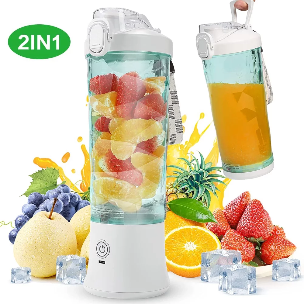 Portable Blender, Personal Size Blender for Shakes and Smoothies with 6 Blades Mini Blender 20 Oz for Kitchen,Home,Travel