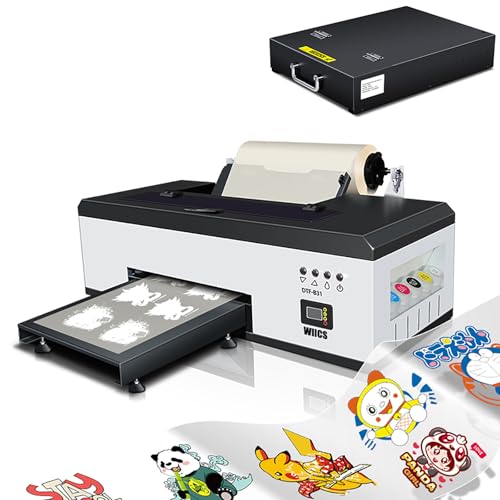 A3 L1800 DTF Printer, Transfer Printing Machine T-Shirt Direct to Film with Continuous Ink Supply,White Ink Mixing, Cycle and Semi-Automatic Cleaning (A31 L1800)