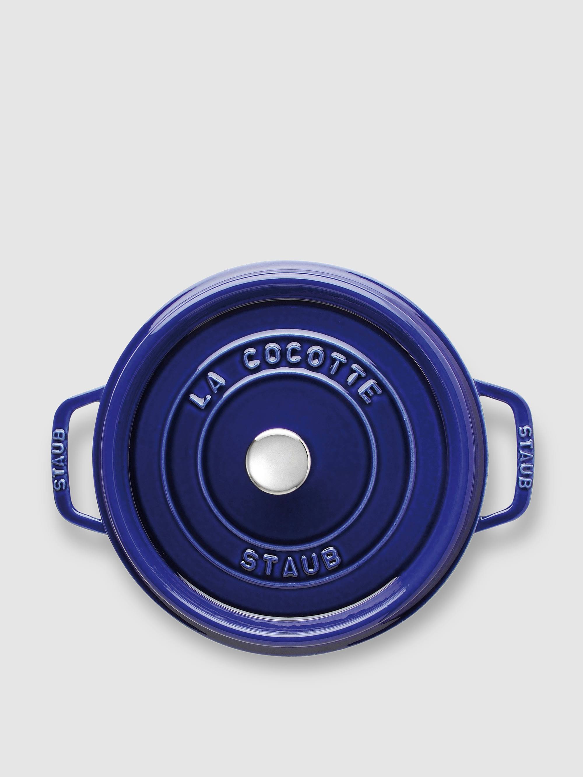 Staub Cast Iron 4-Quart Round Cocotte - Dark Blue