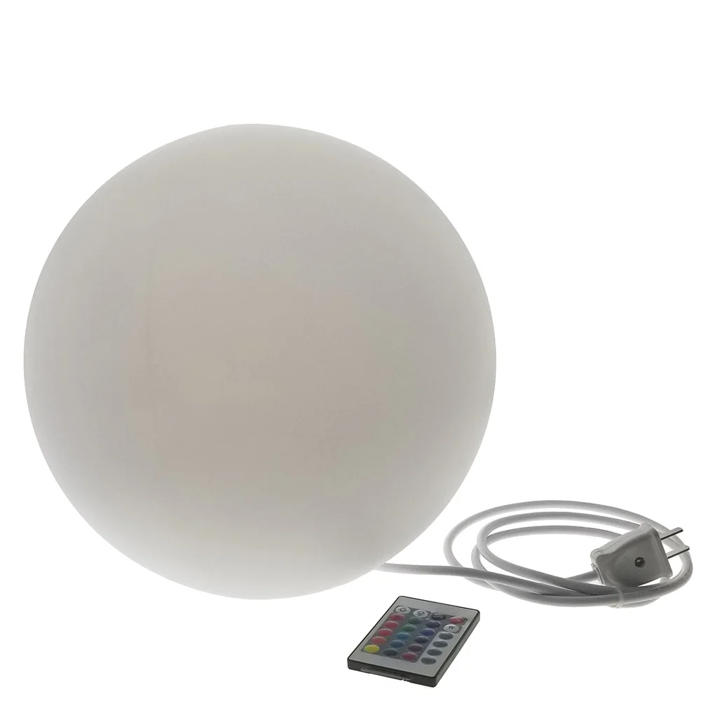 Modern Home Deluxe LED Glowing Sphere w/Infrared Remote Control - Direct Wired 12