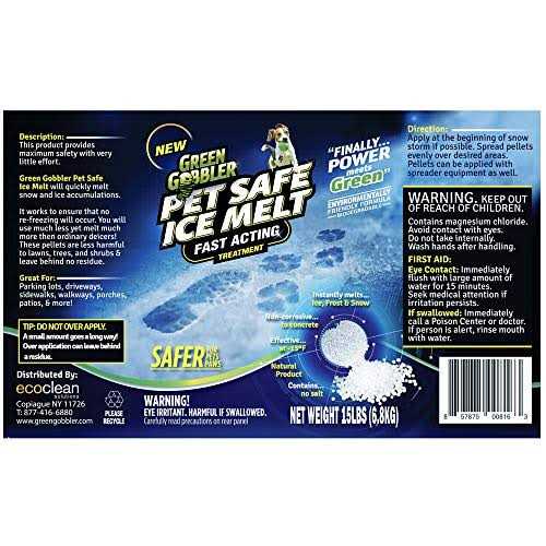 Green Gobbler Pet Safe Ice Melt Effective to -15° Fahrenheit