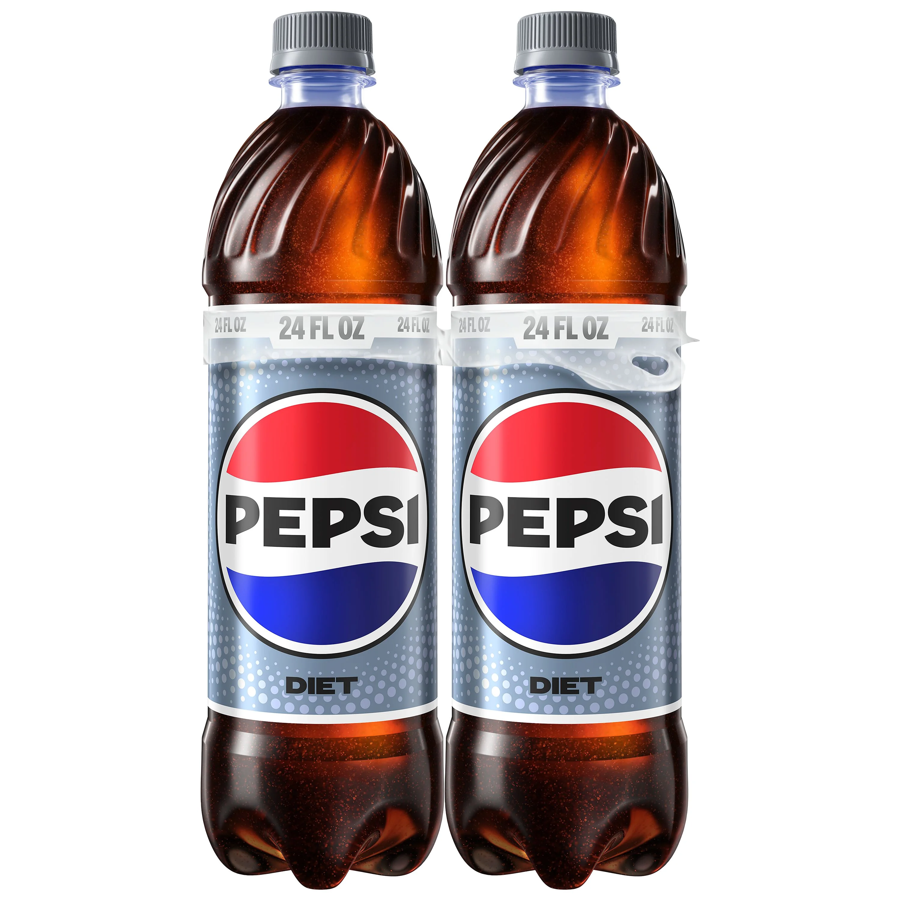 Diet Pepsi Cola Soda Pop, 24 fl oz, 6 Pack Bottles