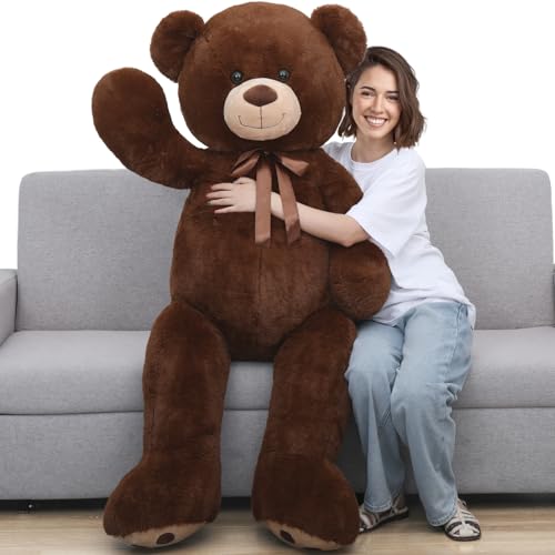 Tezituor Giant Teddy Bear 6ft Stuffed Animals - “I Love You”Red Heart Jumbo Human Size Teddy Bear for Girlfriend,Boyfriend,Wife,Lover-Birthday, Anniversary, Valentines, or Long Distance