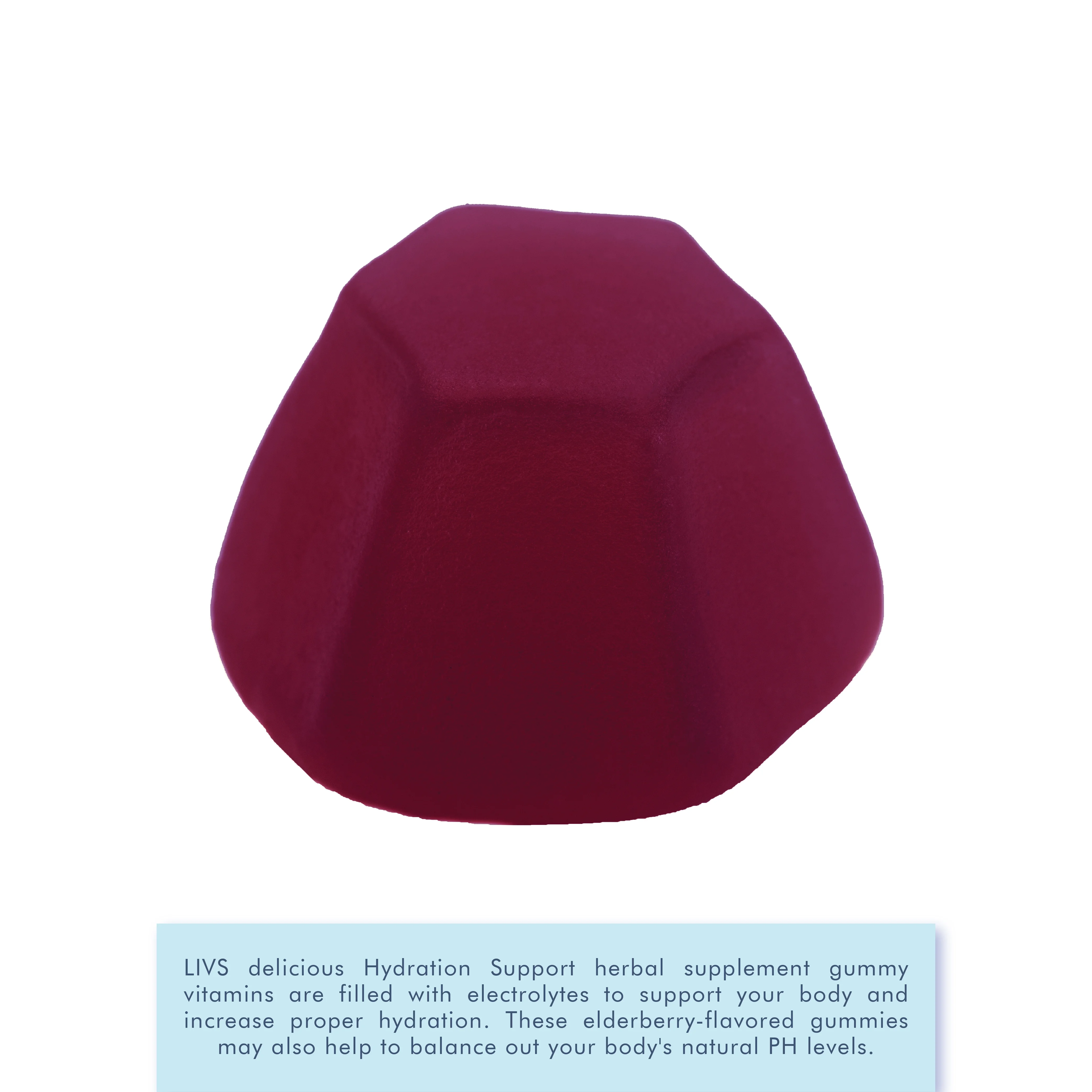 LIVS Gummies: Electrolyte Supplements Hydration Support, Workout Recovery. Elderberry Flavor, 2 Pack 44 Count Each