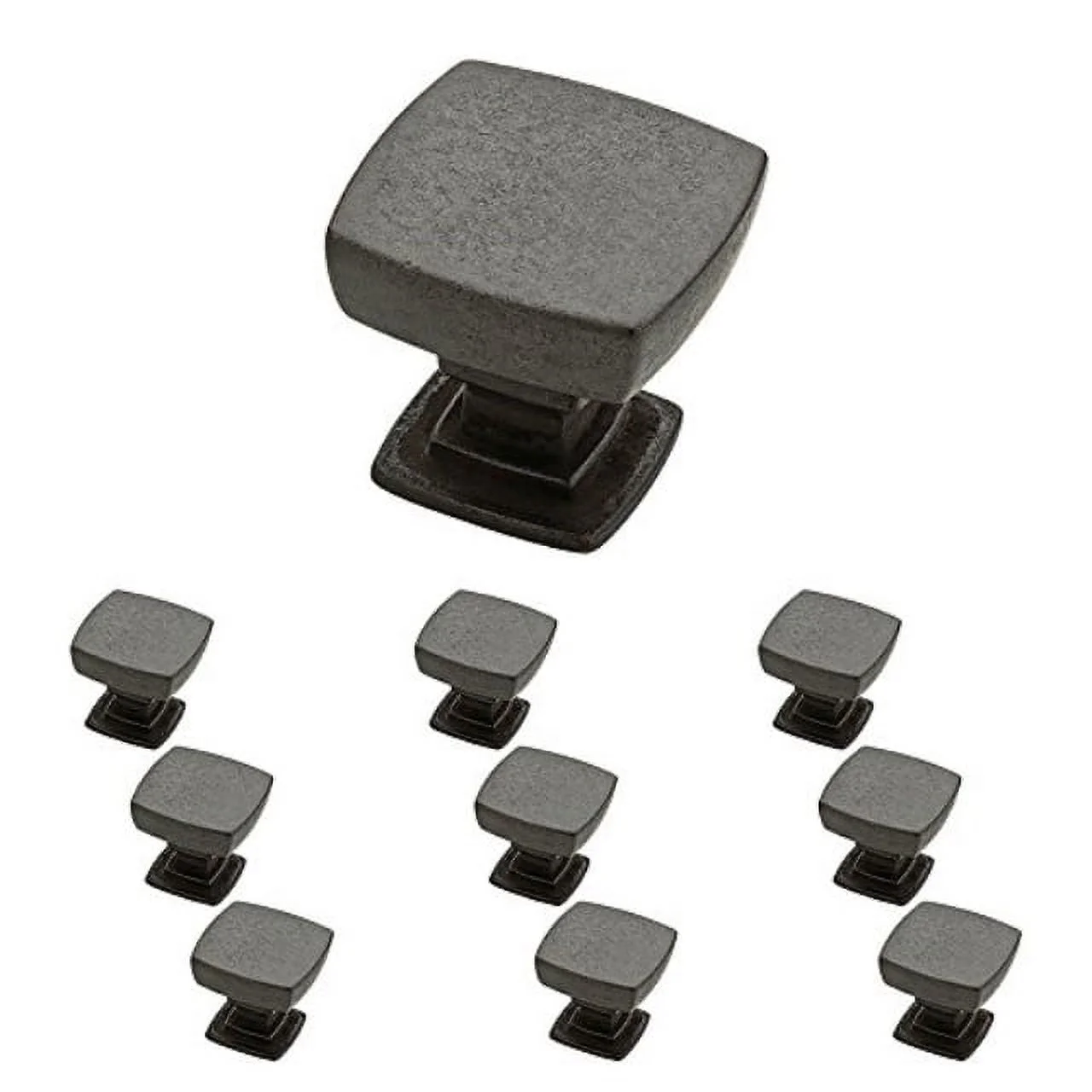 franklin brass p29542k-si-b soft iron webber kitchen cabinet hardware knob with 1-1/8-inch diameter, 10 pack