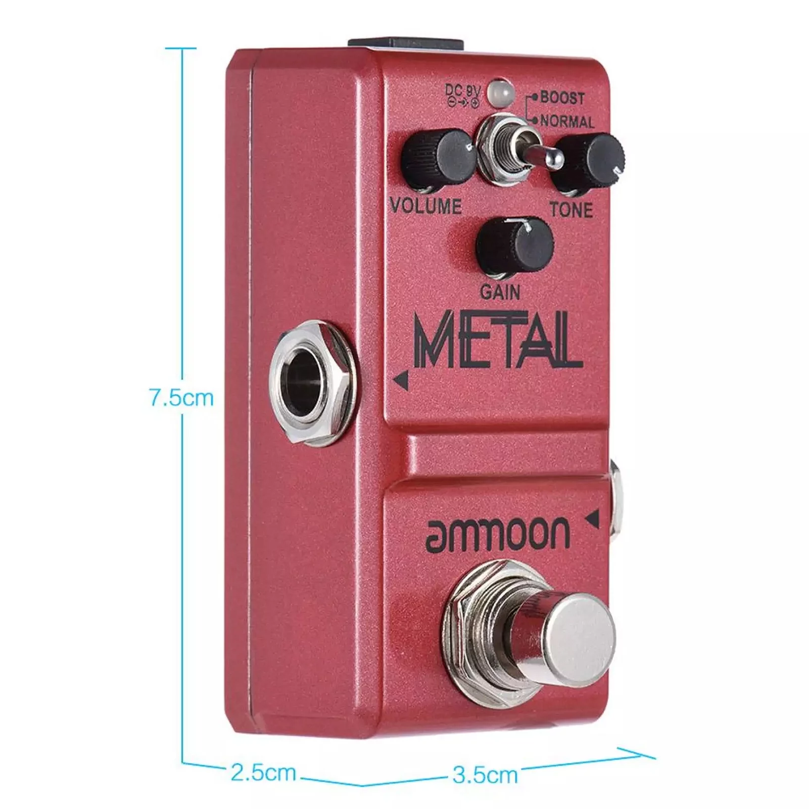 Nano Series Guitar Effect Pedal Heavy Metal Distortion True Bypass Aluminum Alloy Body
