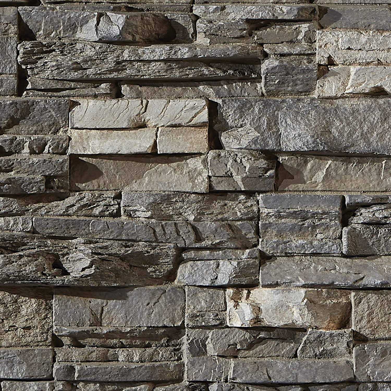 AZ Faux Faux Stacked Stone 3D Textured Wall Panel Sample Sedona 8 inchL x 8 inchH