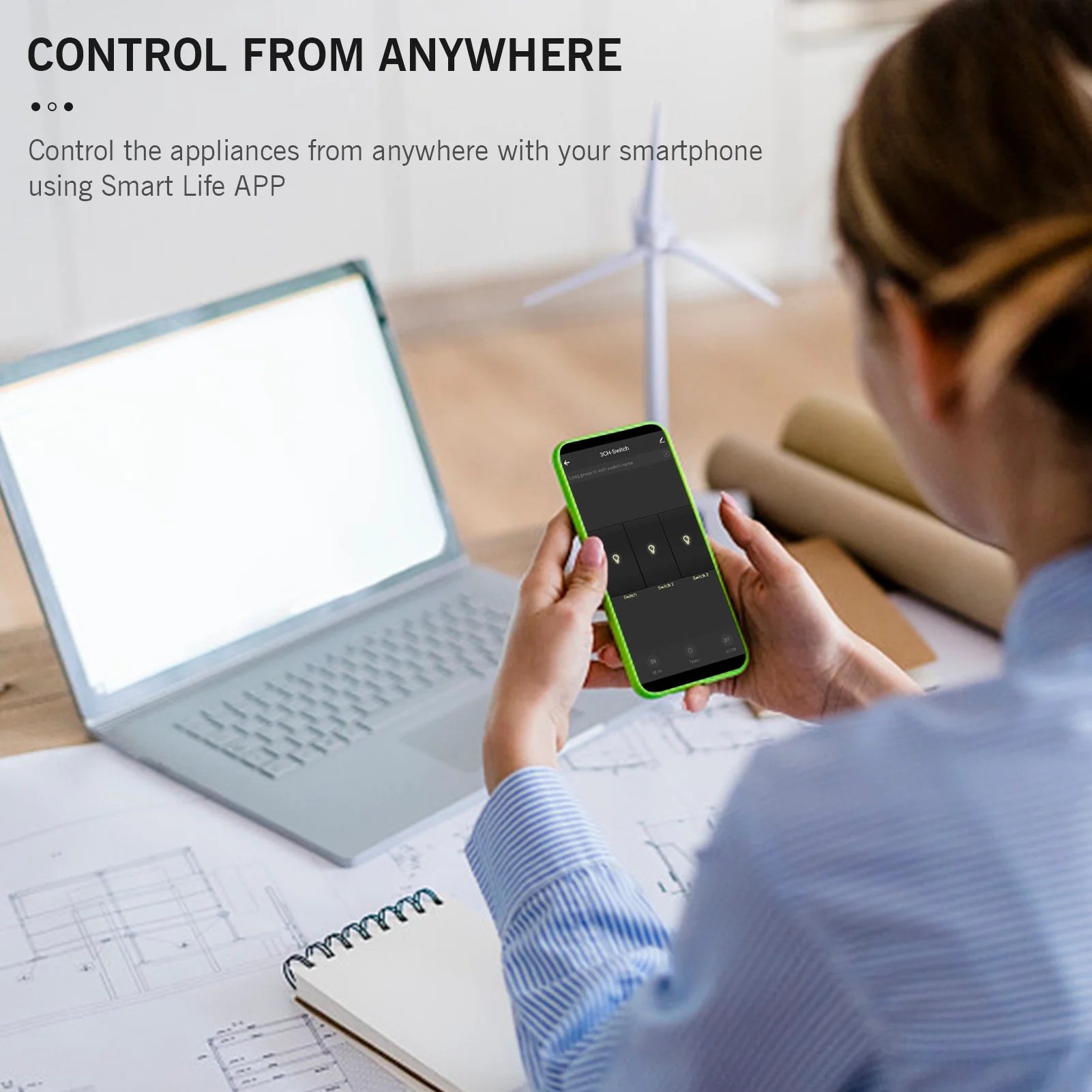 95- Wi-Fi Smart Wall Outlet With 1 Gang Touch Light Switch Smart Life App Remote Control, Voice Control, Touch Control Compatible With Assistant Wi-Fi Smart Switch Plug Outlet Standard