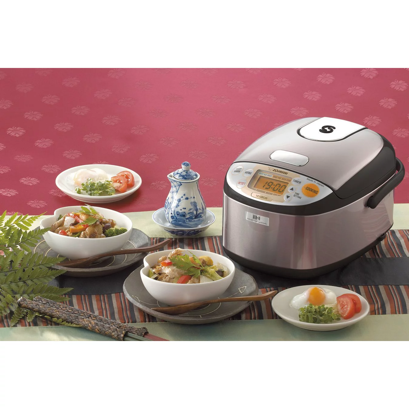 Zojirushi  Induction Heating, Rice Cooker, and Warmer, 3-Cup with 12-Knife set