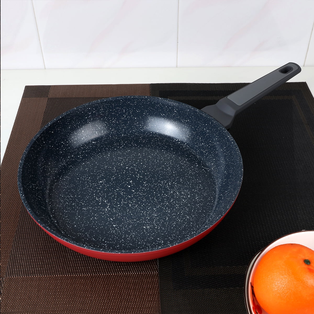 High Grade frying Pans, Moxinox Red 9.5 Inch Non-Stick frying Pans, 1.05 KG