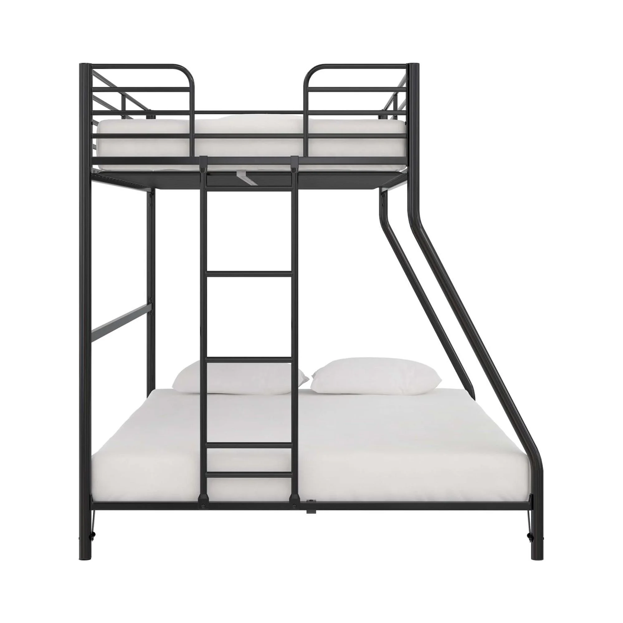 DHP Daven Easy Assembly Twin-over-Full Metal Bunk Bed, Black