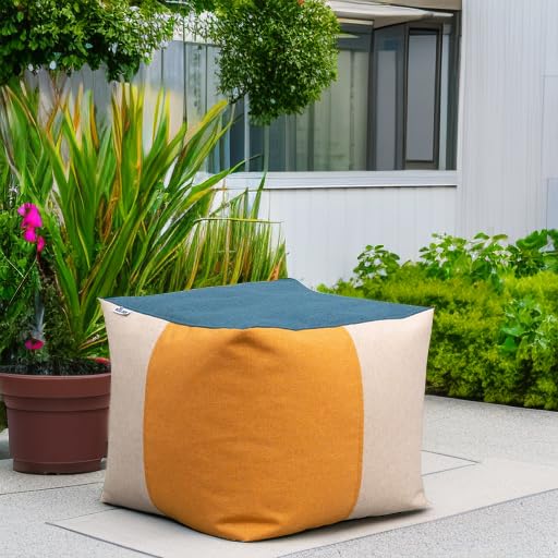 Big Joe Tuffet Weatherproof Bean Bag Chair, Paprika Bella Sunmax, Durable Weather Resistant Fabric, 2.5 feet Teardrop