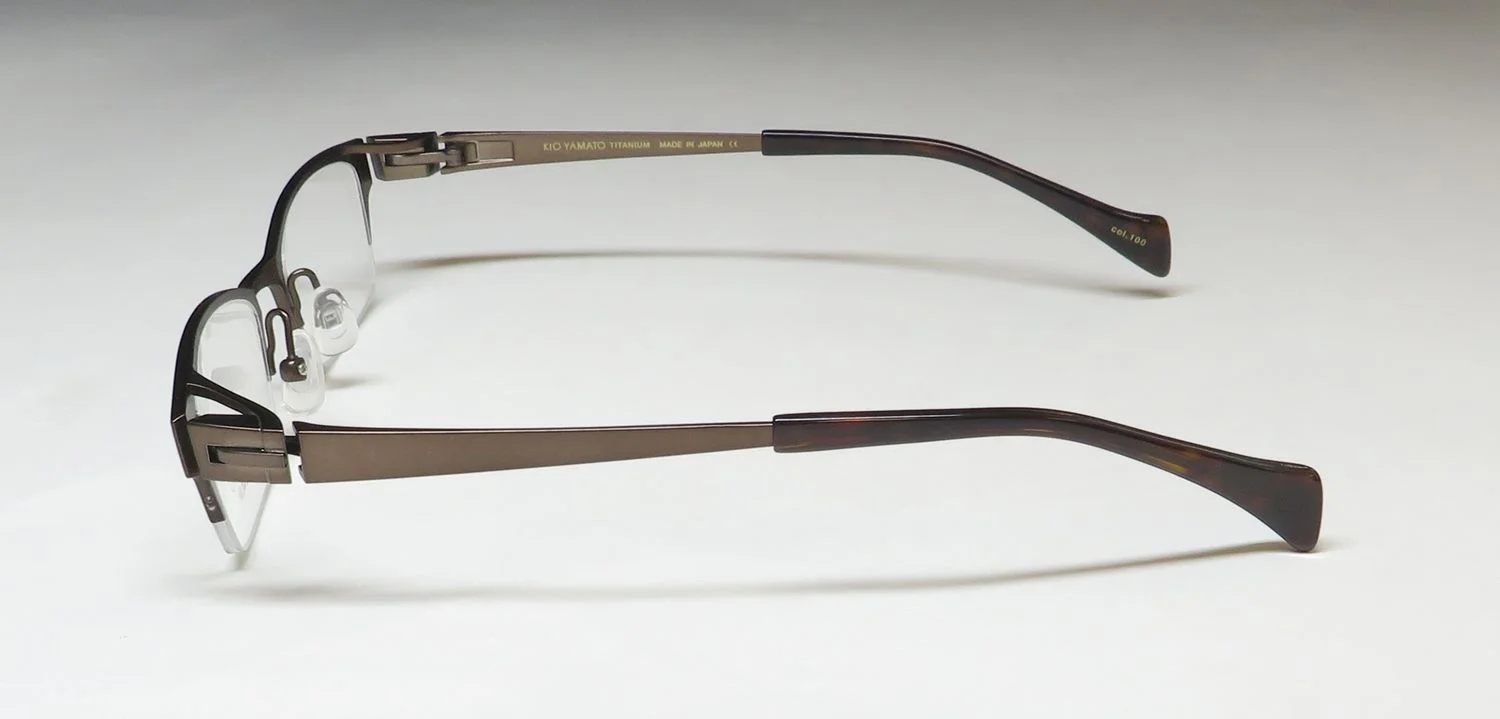 KIO YAMATO KT-410U TITANIUM HALF-RIM PREMIUM SEGMENT RARE EYEGLASS FRAME/GLASSES