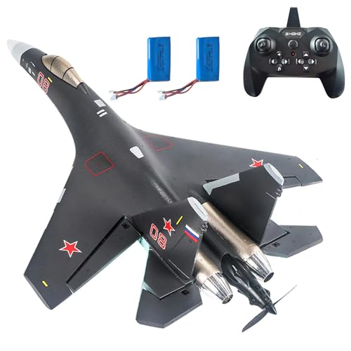 RC Plane Remote Control Airplane RTF 4CH Tail Motor 3D / 6D Stunt Function SU35 Jet Aircraft with Hobby Model 2 Left Hand Throttle