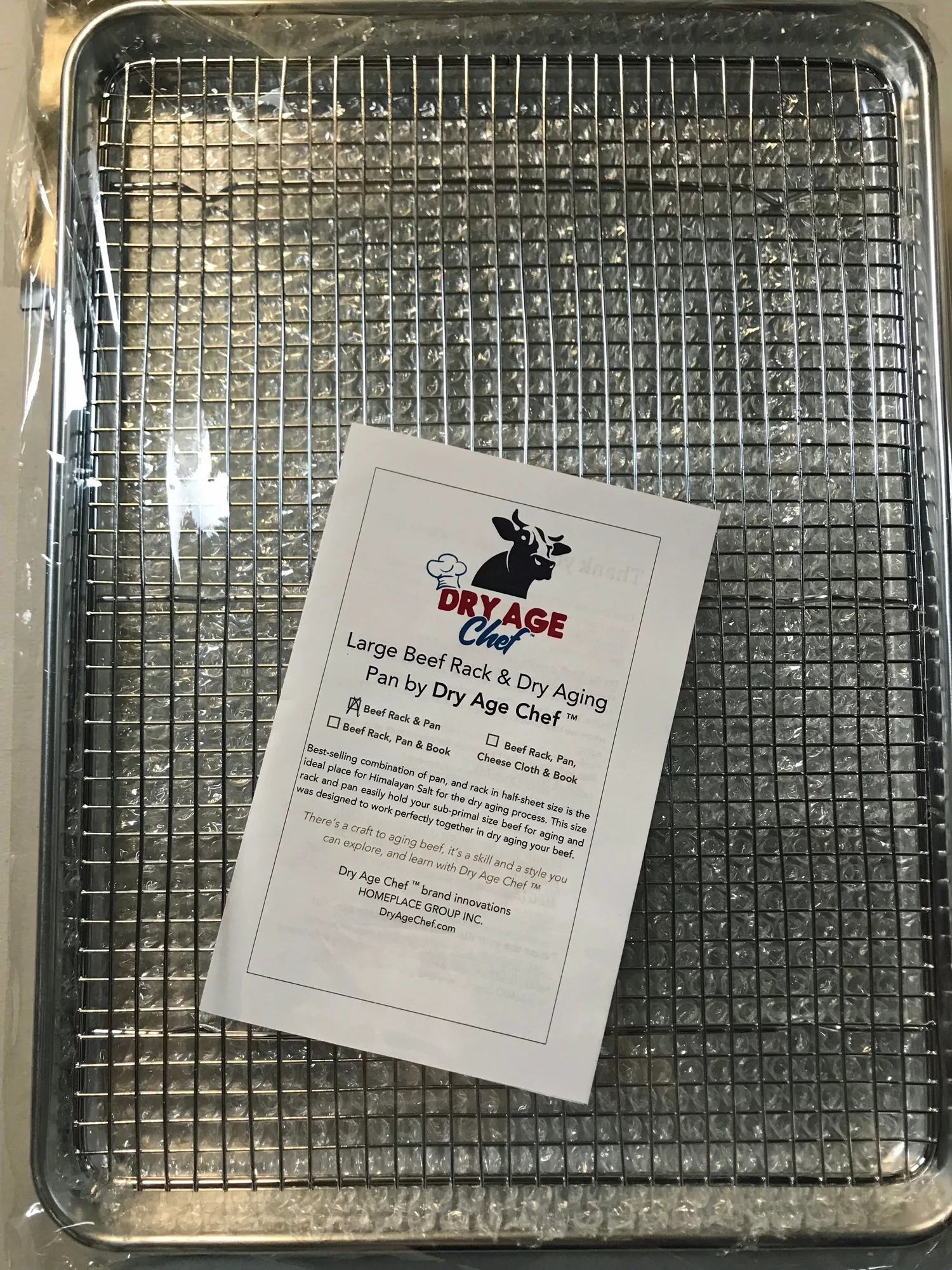 Large Beef Rack and Dry Aging Pan by Dry Age Chef