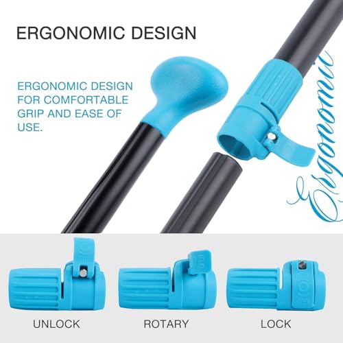 niphean Sup Paddle, 3&4-Piece Detachable Floating Paddle Board Paddles, Adjustable Kayak Paddle, Durable Oars