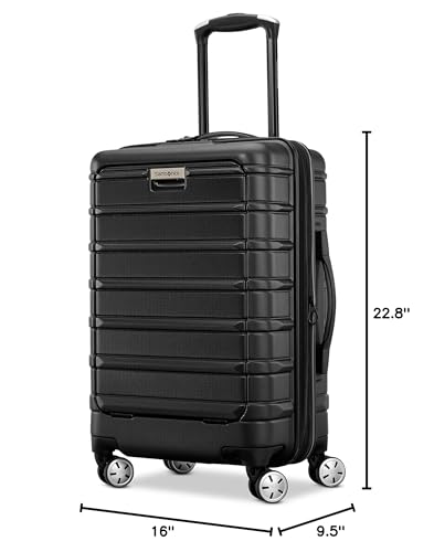 Samsonite Omni 2 Hardside Expandable Luggage with Spinner Wheels, 2-Piece Set (19/24), Lagoon Blue