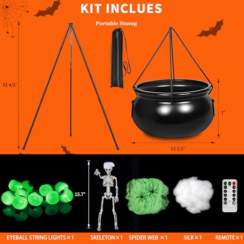 Halloween Decorations Outdoor Indoor,Large Witches Cauldron on 52