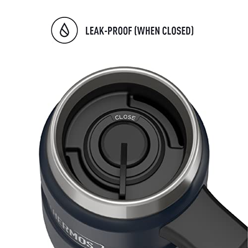 THERMOS Stainless King Vacuum-Insulated Travel Mug, 16 Ounce, Matte Stainless Steel