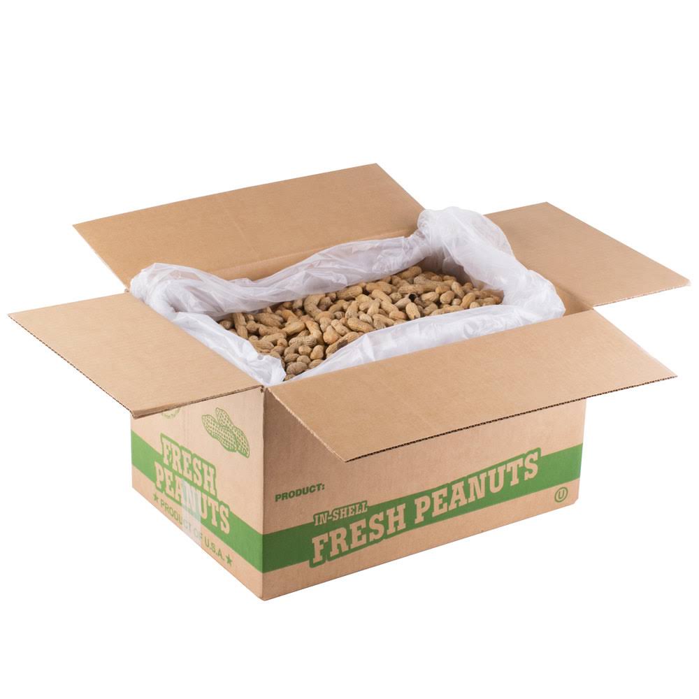Hampton Farms 25 lb. Roasted Unsalted In-Shell Peanuts
