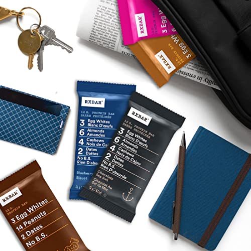 RXBAR Protein Bars, 12g Protein, Gluten Free Snacks, Chocolate Lovers Variety Pack (5 Boxes, 25 Bars)