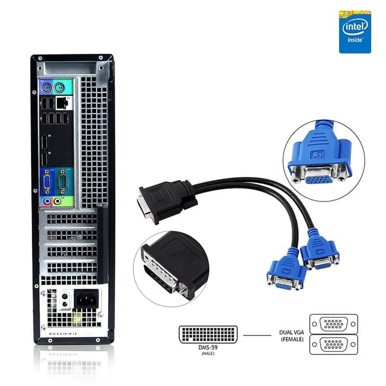 Restored Dell Optiplex Computer 2.8 GHz Core i7 Tower PC, 16GB Windows 10 Home 19