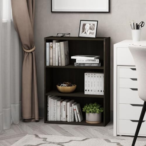Furinno Pasir 3-Tier Open Shelf Bookcase, Americano