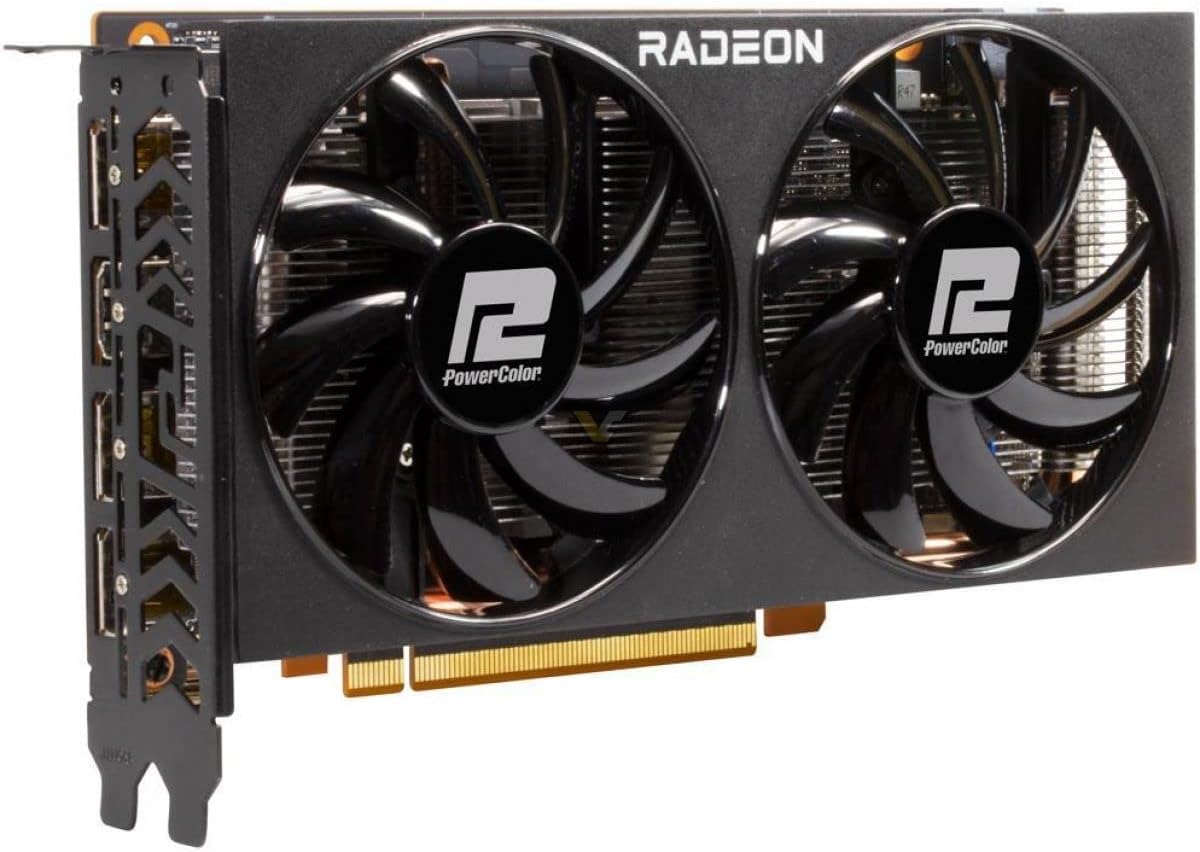 PowerColor Fighter AMD Radeon RX 6600 XT Gaming Graphics Card with 8GB GDDR6 Memory, Powered by AMD RDNA 2, HDMI 2.1
