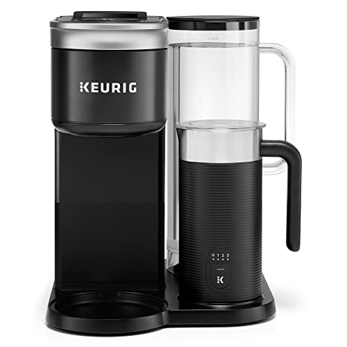 Keurig K-Cafe Single-Serve K-Cup Coffee Maker, Latte Maker and Cappuccino Maker, Comes with Dishwasher Safe Milk Frother, Coffee Shot Capability, Compatible with all Keurig K-Cup Pods, Dark Charcoal