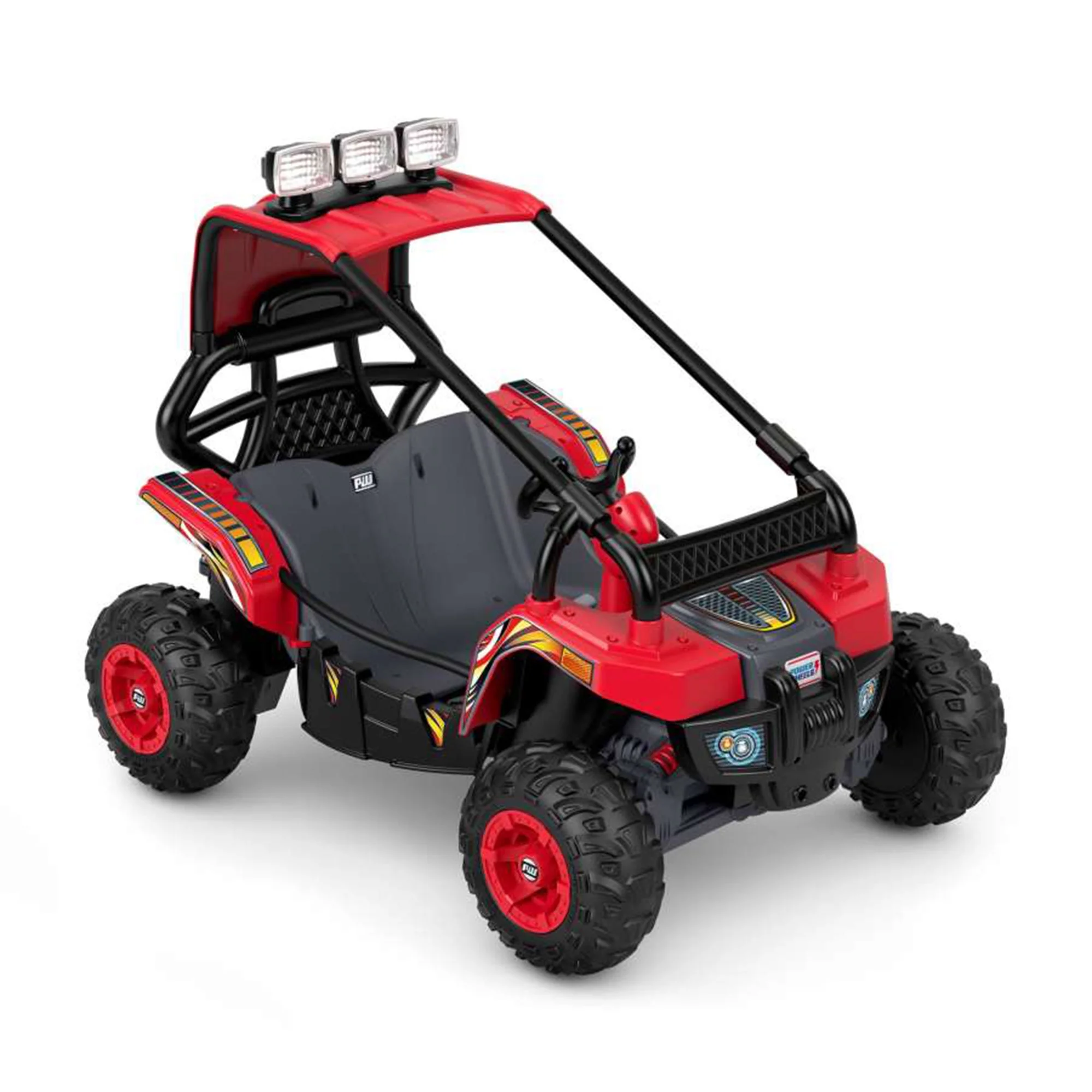 Power Wheels Baja Trailster Battery Powered Ride On Toy w/ Steel Frame, Red