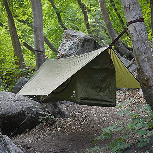 Haven Tents Lay Flat Hammock Tent - Waterproof Tent & Camping Hammock with Mosquito Net - Includes Insulated Pad and Rainfly - Haven Tent, Haven XL, Haven Safari