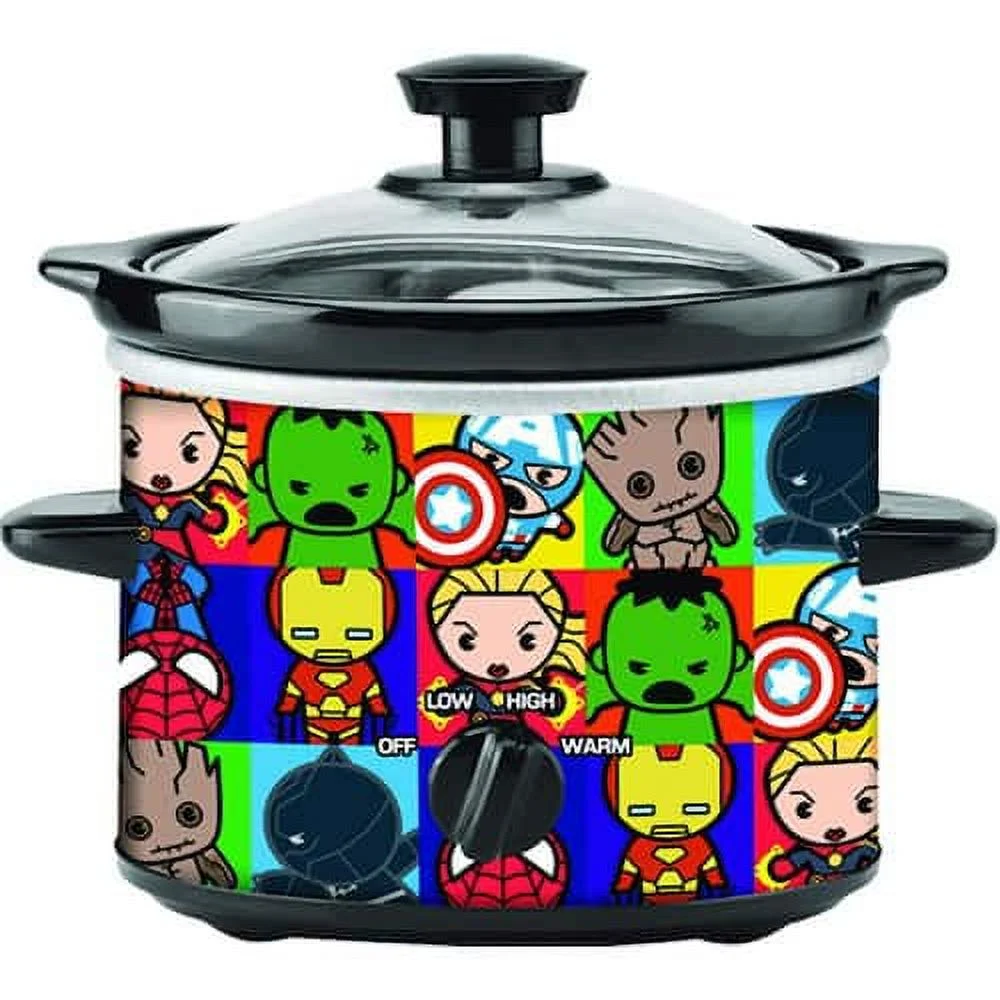 Uncanny Brands  2 qt. Marvel's Avengers Kawaii Multicolor Slow Cooker
