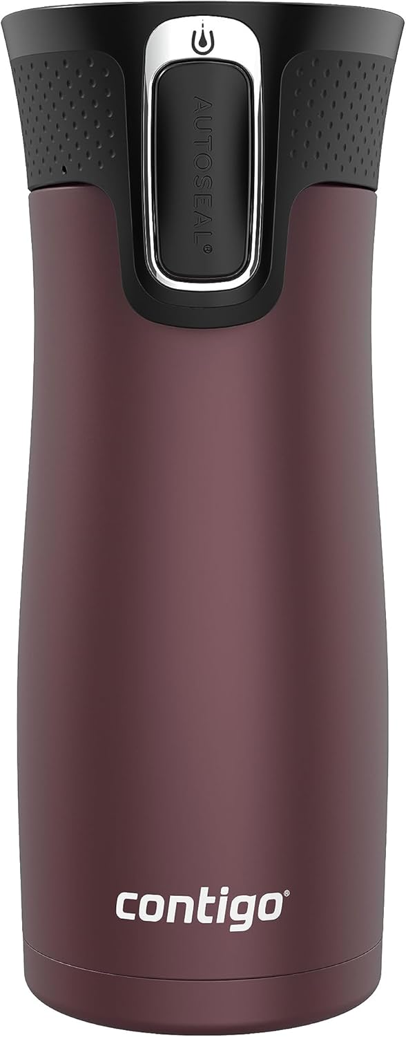 Contigo West Loop Stainless Steel Vacuum Travel Mugs with Spill-Proof Lids, 16oz