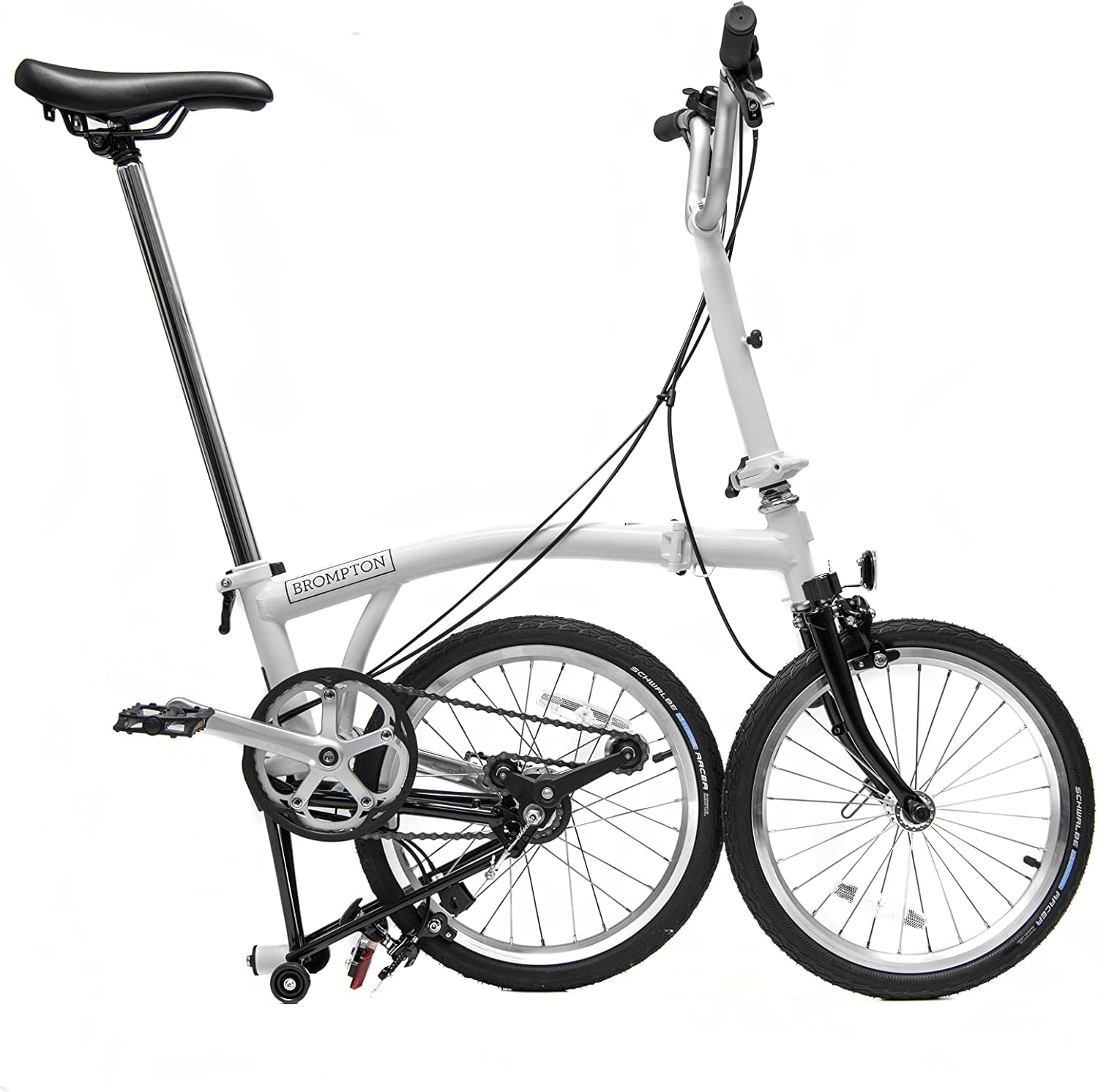 Brompton A Line 3 Speed Folding Bike (White)