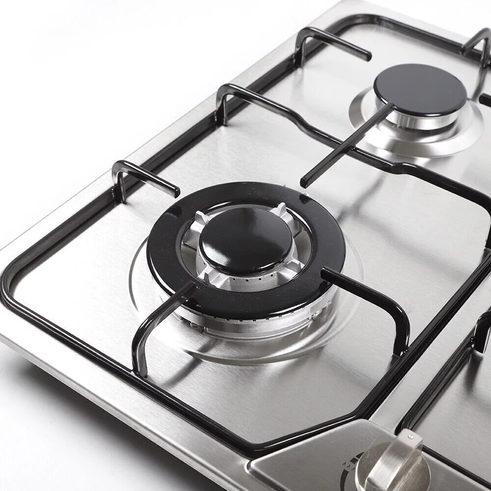 TOOL1SHOoo 5 Burners Built in Gas Cooktop Stainless Steel Stove NG/LPG Gas Hob Cooktop