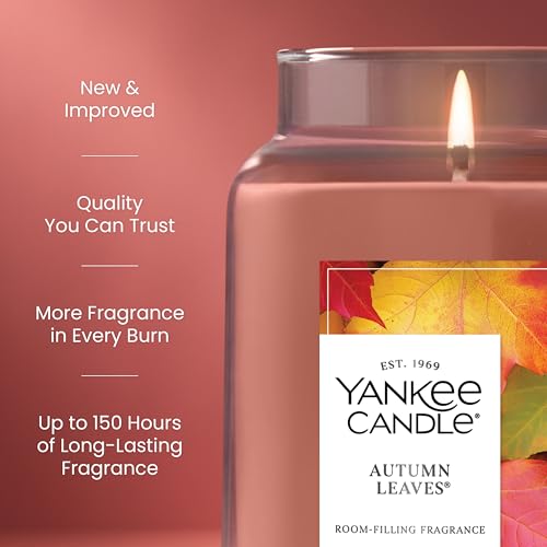 Yankee Candle Sugared Cinnamon Apple, Scented Candle, 22oz Large Jar with up to 150 Hour Burn Time, Giftable