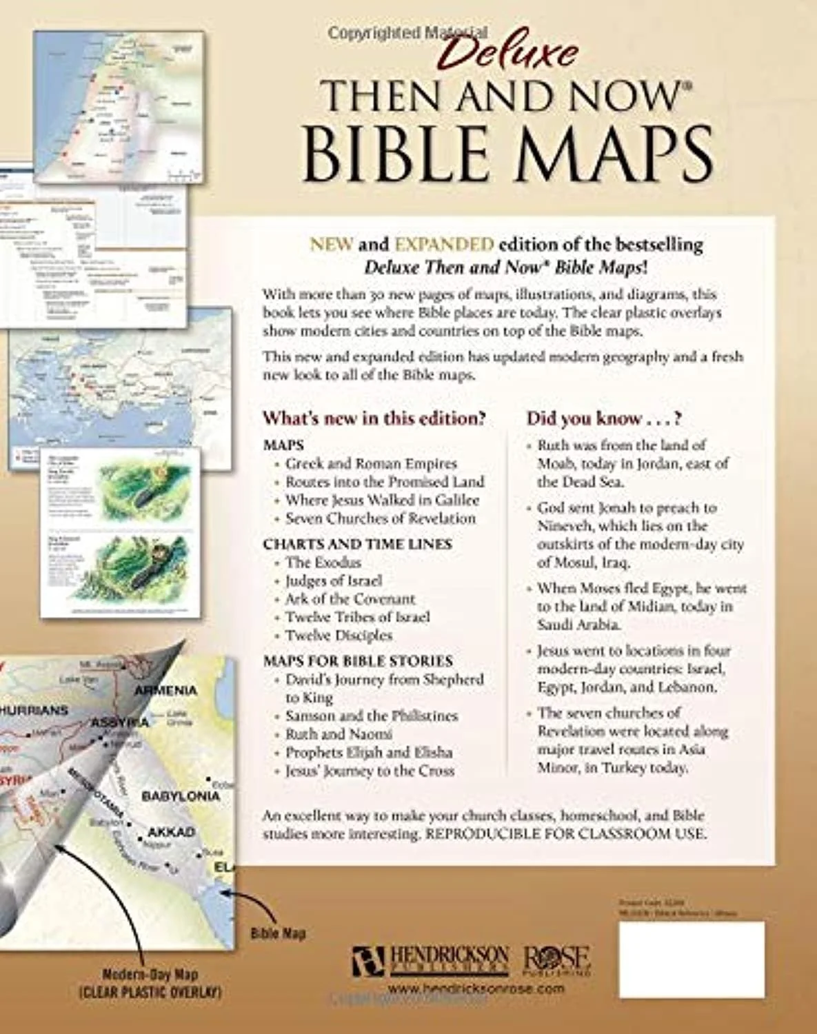 Deluxe Then and Now Bible Maps: New and Expanded Edition (Hardcover)