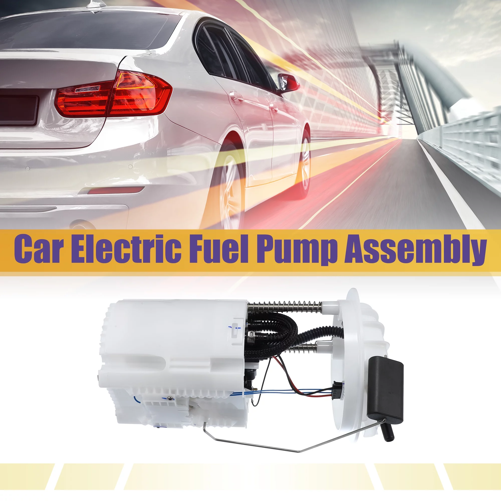 Unique Bargains 68060507AB Fuel Pump Electric Replacement Module Assembly for Chrysler Town White Silver Tone Black 1Set