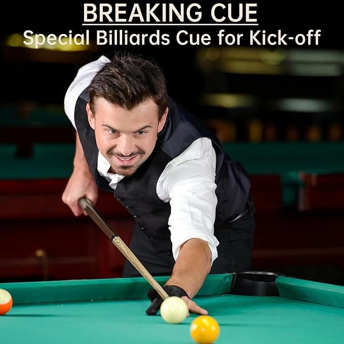 Jump Break Stick Cue, Heavy Hitter Jump Break Cue,2/3 Piece Pool Stick 21~25oz