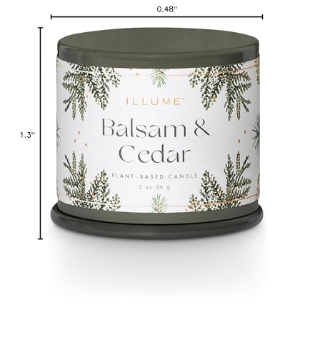 ILLUME Vanity Tin Candle, Balsam & Cedar