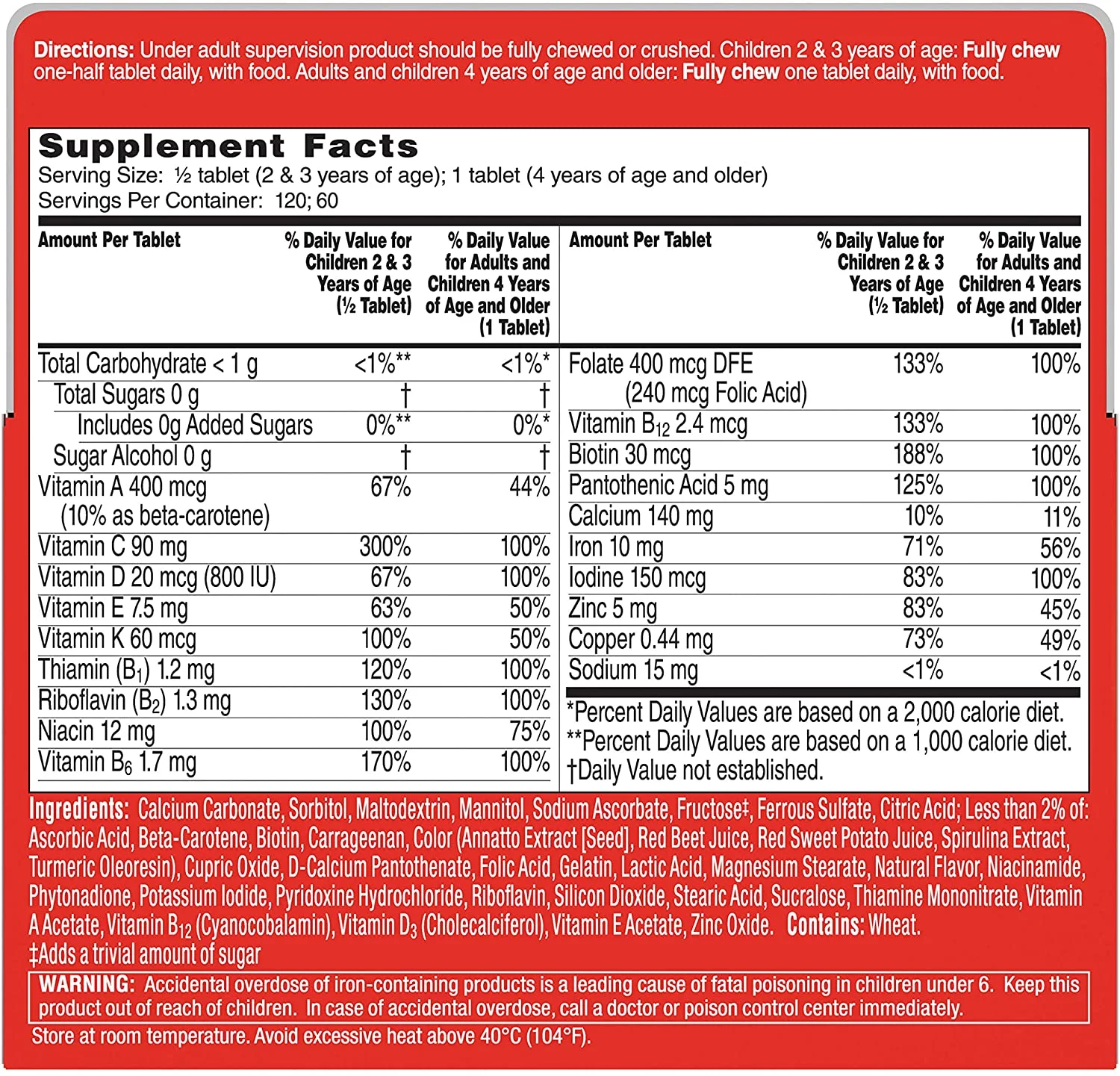Flintstones Chewable Tablets Complete 60 Ea - (Pack of 1)