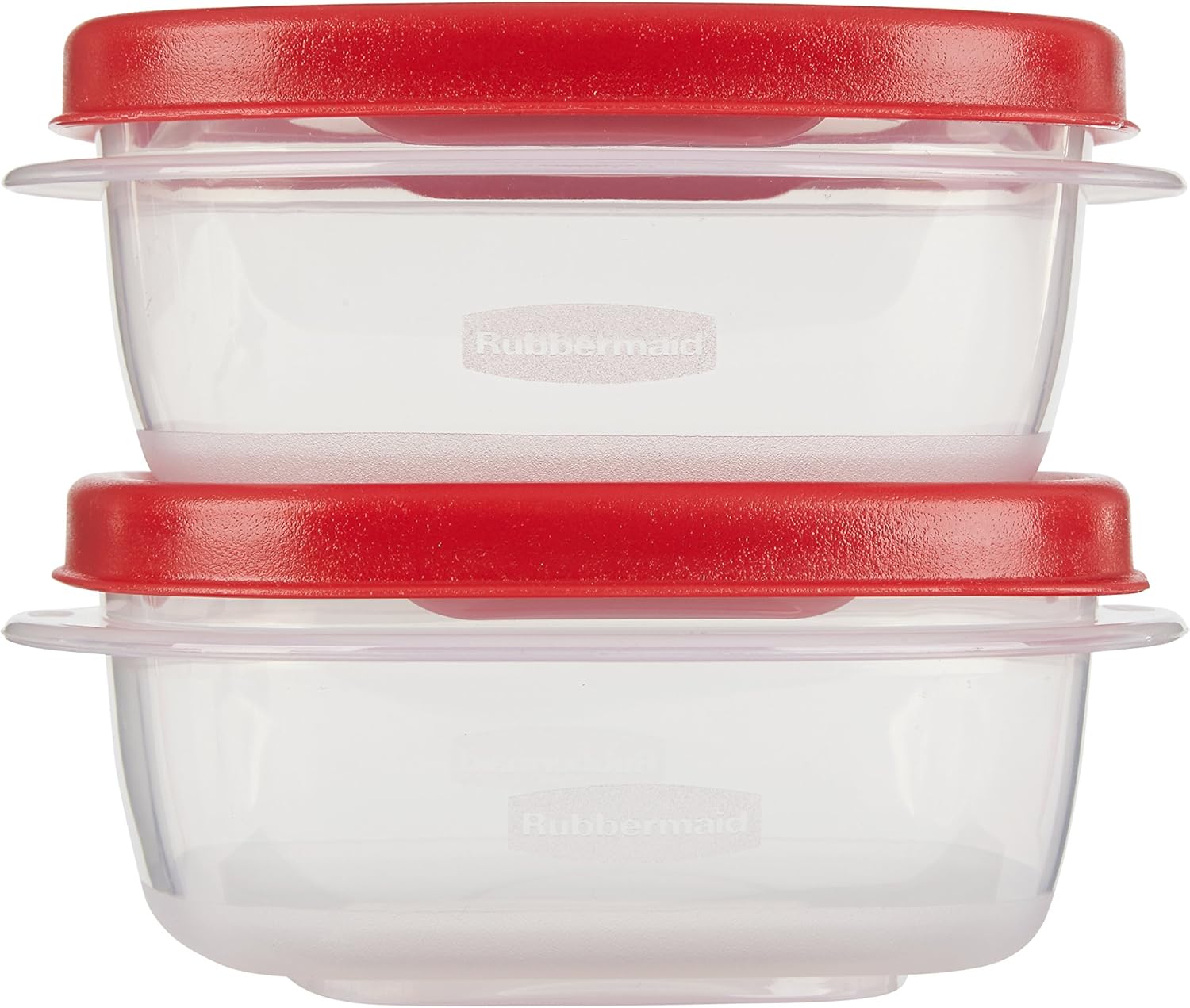 Rubbermaid Easy Find Lids Food Storage Containers, 1.25 Cup, Racer Red, 4-Piece Set