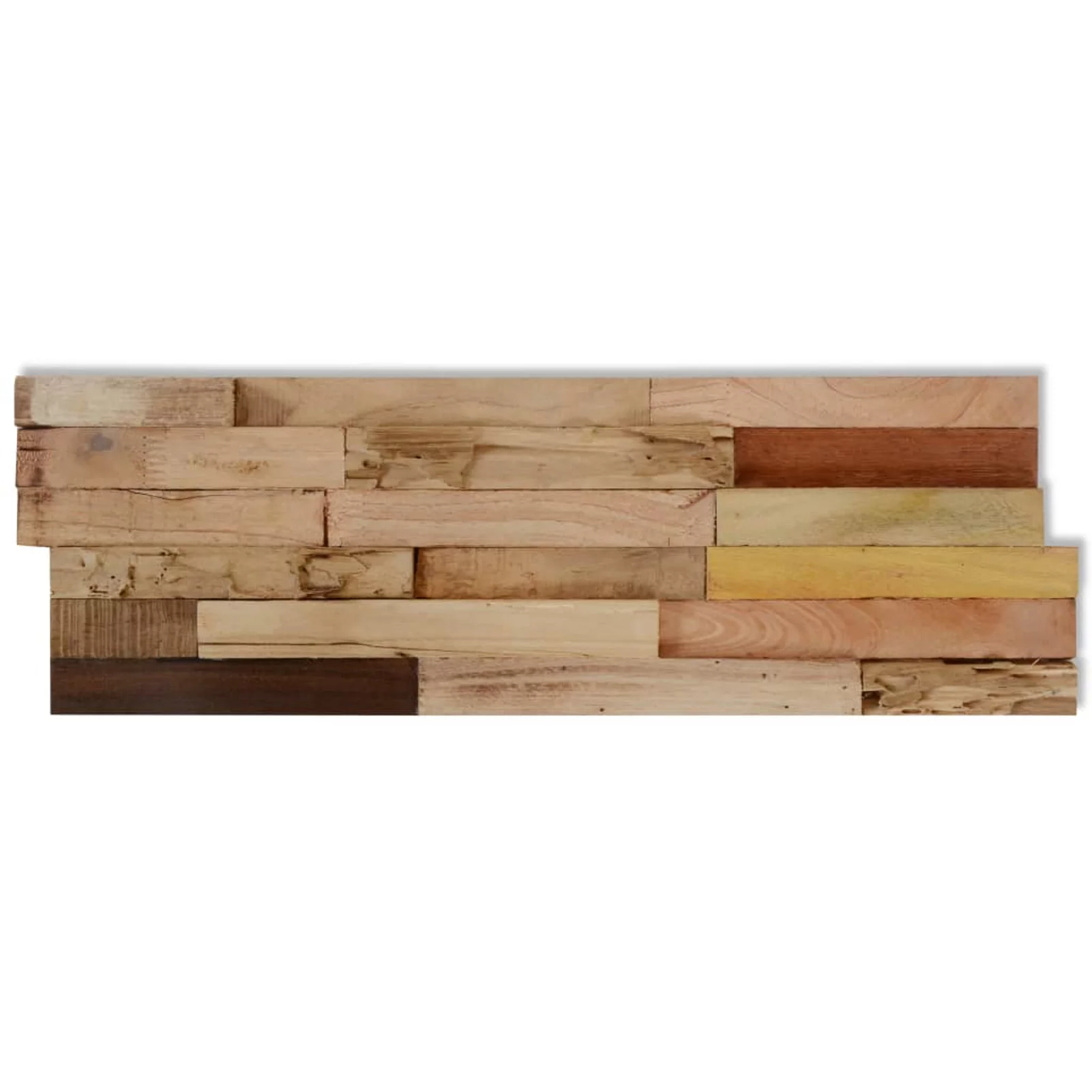 Suzicca Wall Cladding Panels 10 pcs 11.1 ft² Recycled Teak Wood
