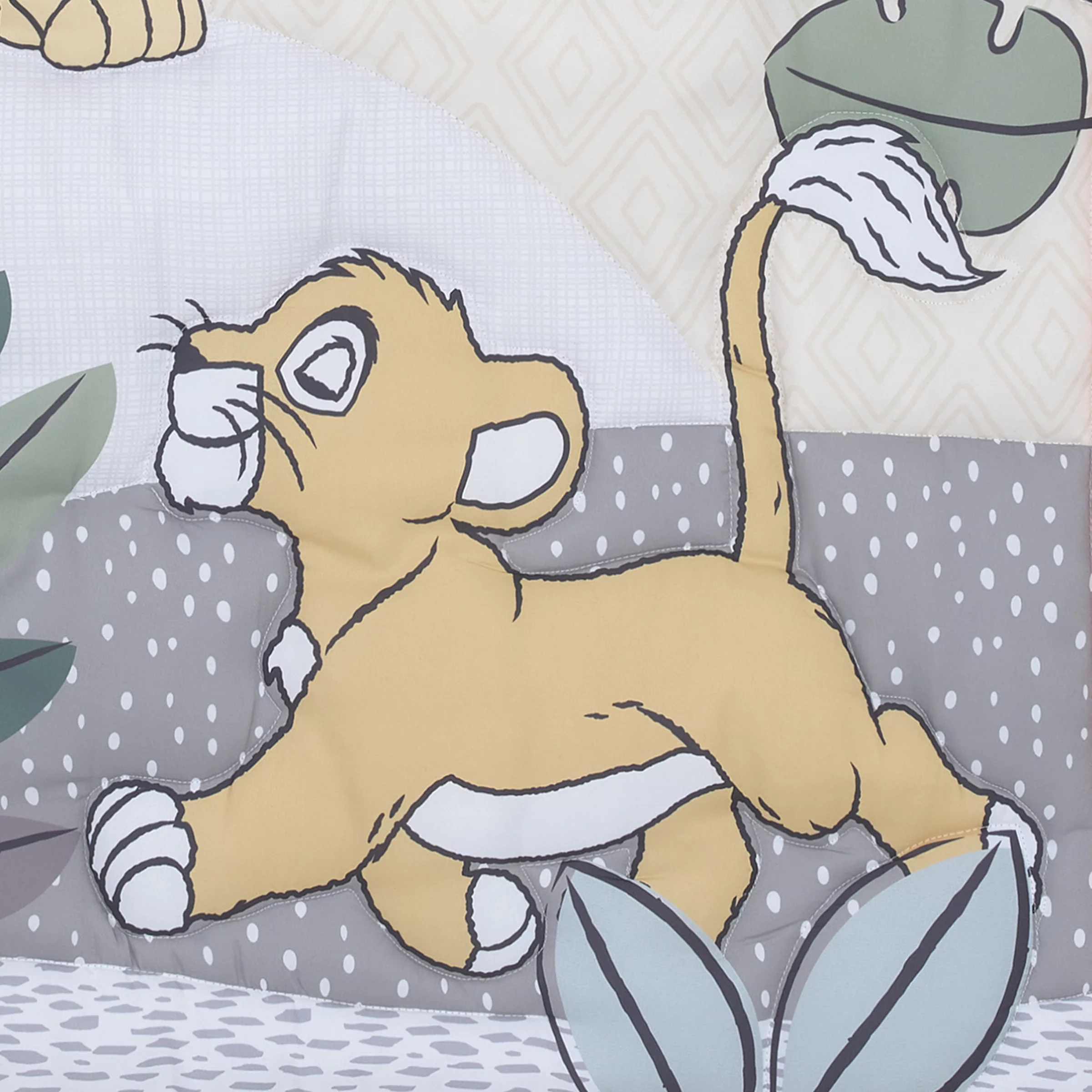 Disney The Lion King 3-Piece Crib Bedding Set, Crib, Yellow, Blue, Green