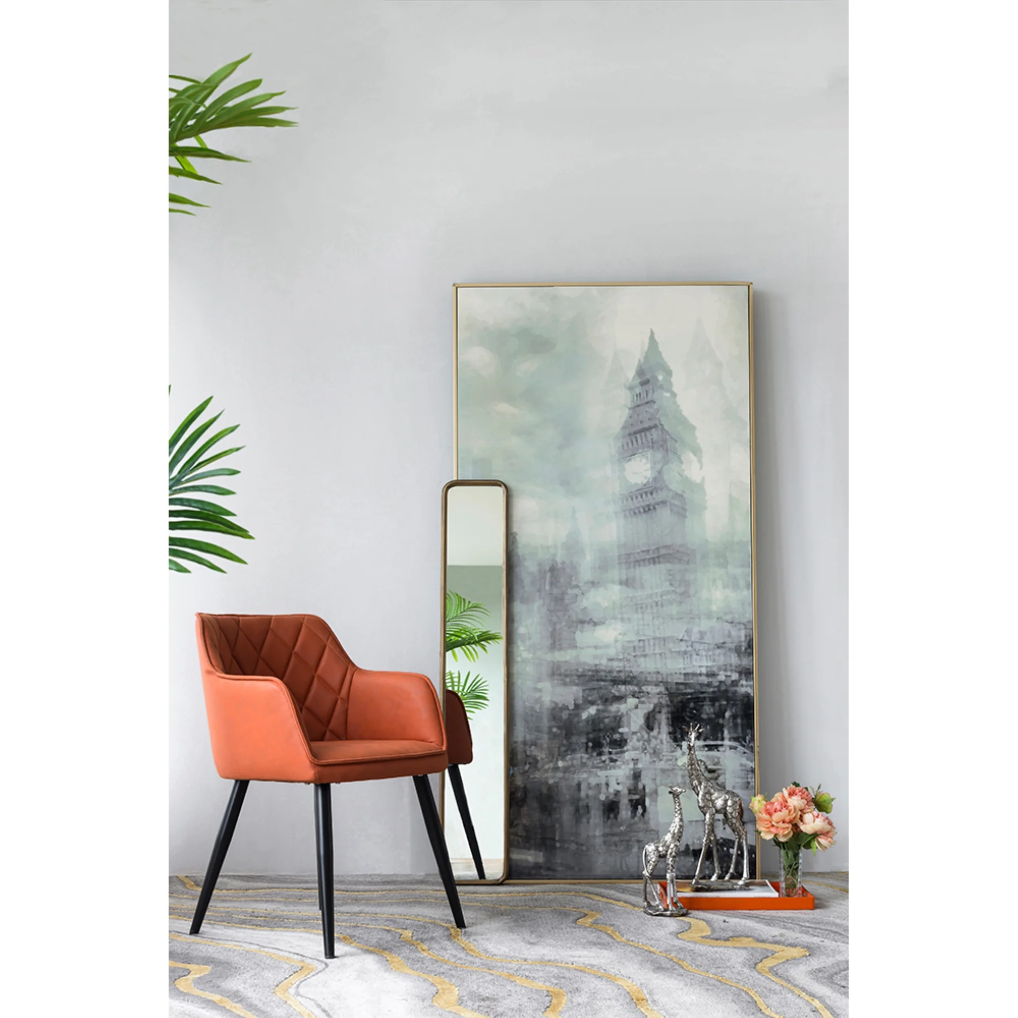 CC Home Furnishings Curved Back Wooden Dining Chairs - 31