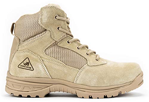 RYNO GEAR Tactical Combat Military Boots with CoolMax Lining, Contrast Stitching and Slip Resistant Sole