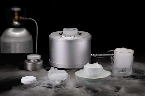 Dry Ice Machine Mini Dry Ice Maker Micro Dry Ice Machine Dry ice Block Smoke for Food Preserving Meats Preserving Seafood Tissue Preservation chill Beer or Wine