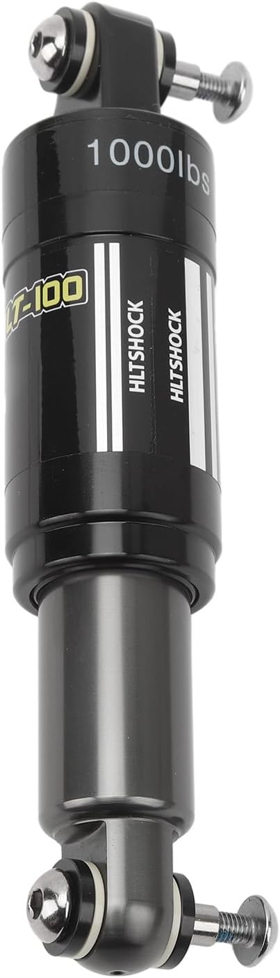 Mountain Bike Rear Shock Absorber, 185mm 1000Lbs Universal Rear Shock Absorbers, 3 Settings Premium Aluminum Alloy Mountain Bike Rear Shock for Electric Bike