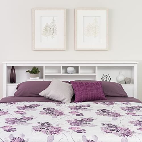 Prepac King Bookcase Headboard, Black